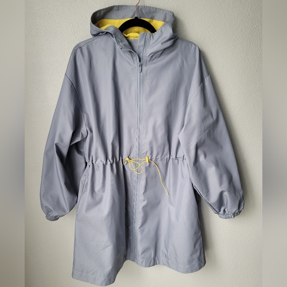 Fabletics Johanna Oversized Parka, Size Small, Color Raincloud Multi - Picture 6 of 15